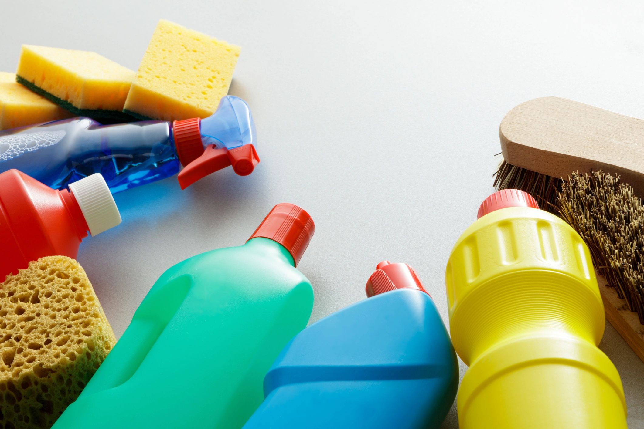 Consumer cleaning product bottles and containers